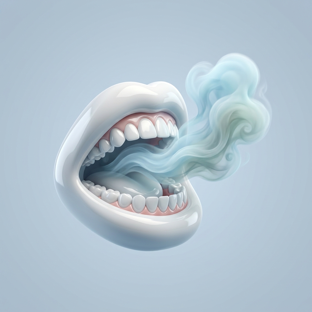口臭が気になるイラスト